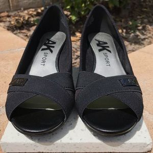 anne klein sport cloudless wedge pump